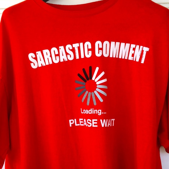 Men’s 2xl “sarcastic comment” short sleeve t-shirt - Picture 2 of 5